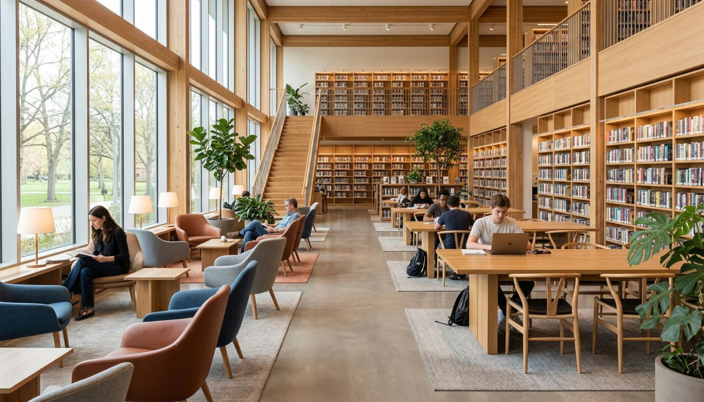 Nouvelle vie des bibliothèques : repenser l’espace pour stimuler la lecture